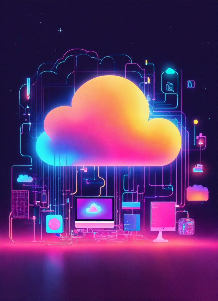 Generate a image that represents the idea of cloud